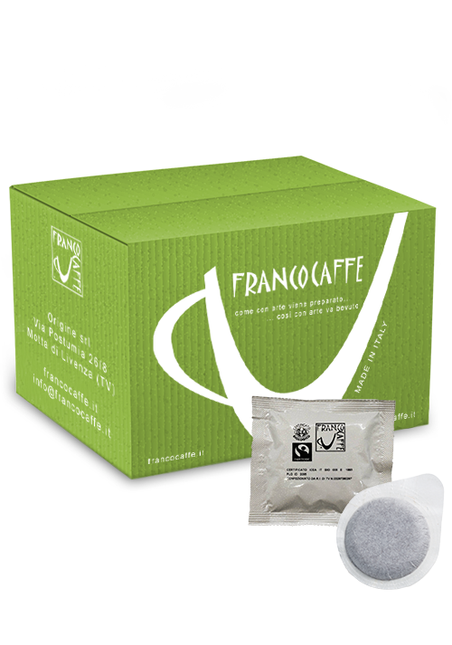 Box of 100% compostable Aroma Naturale Bio & Fairtrade pods