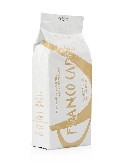 Francocaffe coffee Kilimanjaro Arabica Quality bland in 1 kg bag