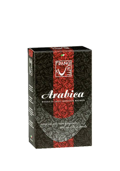 Box of ground coffee Soave Arabica Quality 250g